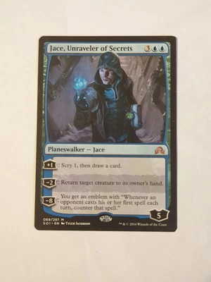 MISPRINT | MISCUT MTG Jace, Unraveler of Secrets Shadows over Innistrad - Image 1 of 2
