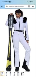 YEEFINE Women's Ski Suit One Piece Jumpsuits Snowsuits Waterproof Snowboard Suit - Picture 1 of 9