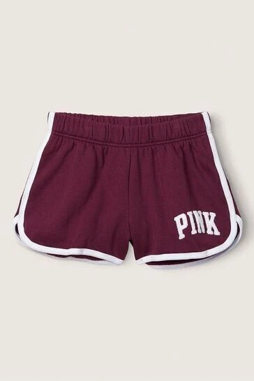 VICTORIA'S SECRET LOGOTIPO GRÁFICO ROSA VARSITY SHORTS LOUNGE DE LÃ XS S M G XL NOVO - Imagem 1 de 1