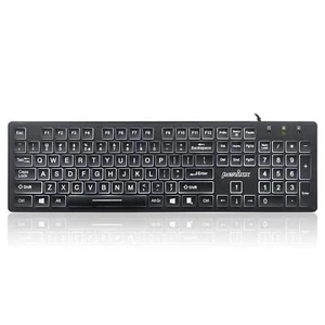 PERIBOARD-317 USB-Tastatur mit kabelgebunden beleuchtet Big Print Letter mit ... - Bild 1 von 7