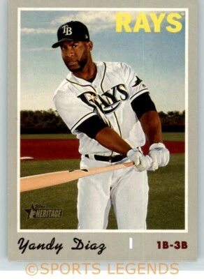 2019 Heritage High Number #636 Yandy Diaz - Image 1 of 2