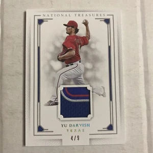 2016 National Treasures Yu Darvish Patch 4/9 AC - Picture 1 of 2