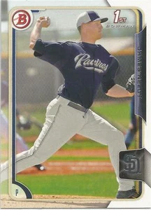 Tarjeta de prospecto de James Needy de los San Diego Padres 2015 Bowman - Imagen 1 de 2