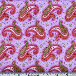 Blume Paisley Tanz rosa/100% Baumwolle Meterware! Neue Designs!!! - Bild 1 von 1
