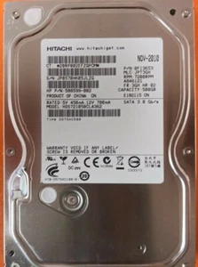 ⭐️⭐️⭐️⭐️⭐️ HDD Hard Drive SATA Desktop 3.5" Hitachi HDS721050CLA362 500GB F13653 - Picture 1 of 3