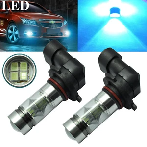 2x 9005 HB3 H10 9145 8000K Ice Blue 100W LED Fog Light Driving Bulbs 20SMD - Picture 1 of 12