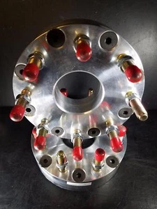 5x5 aka 5x127 to 8x6.5 US Wheel Adapters 14x1.5 stud 2" thick 71.5mm Bore x 2 - Picture 1 of 1