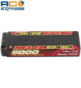 Gens Ace 7.6V 5000mAh 2S 140C LiHV: 5.0mm Bullet Redline 2.0 GEA50002S14D5 - Picture 1 of 1