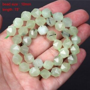 Green Prehnites Loose Spacer Beads Raw Chips Natural Stones Bead For Jewelry New