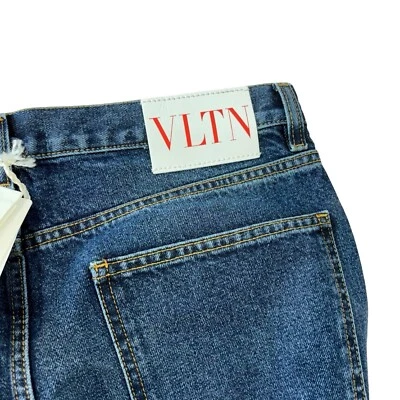 Pantalones de mezclilla Valentino ajustados algodón azul talla 31 para hombre Foto 1 de 4