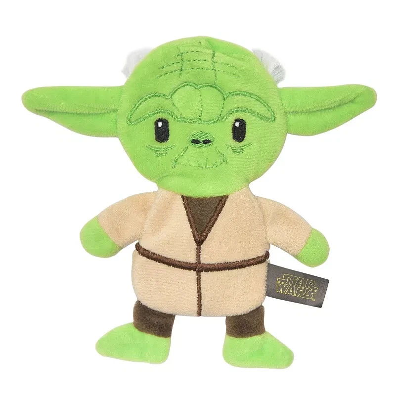Disney Star Wars Yoda Peluche Flattie 8" Chirrido Perro Juguete Masticar Buscar Jugar Divertido Nuevo Foto 1 de 1