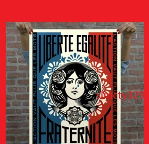 New Obey Giant Marianne: Action ist mehr wert als Worte LE/650 Shepard Fairey - Bild 1 von 1