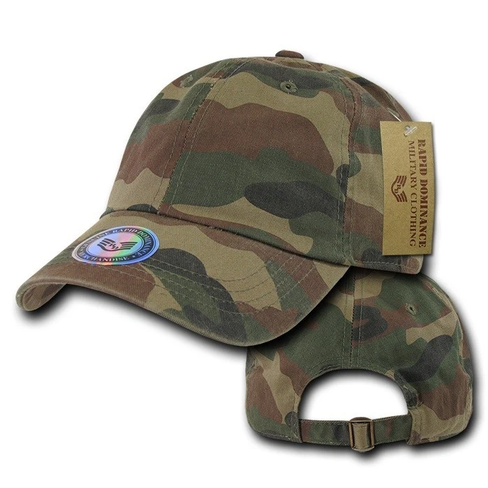 Камуфляжная армейская стираемая хлопковая бейсбольная кепка поло Forest Woodland - Изображение 1 из 1