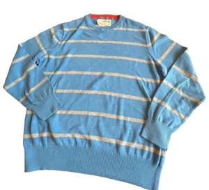Suéter Pullover Urban Pipeline Para Hombre XL Azul y Gris Rayas Manga Larga Cuello Redondo - Imagen 1 de 10