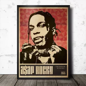 Póster de arte rocky hip hop impresión música rap ASAP - Imagen 1 de 1