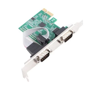 Pcie Serial Card Minus40 To 85℃ 2 Port Pci Express X1 To Db9 Com Rs232 Conve GFL - Picture 1 of 22