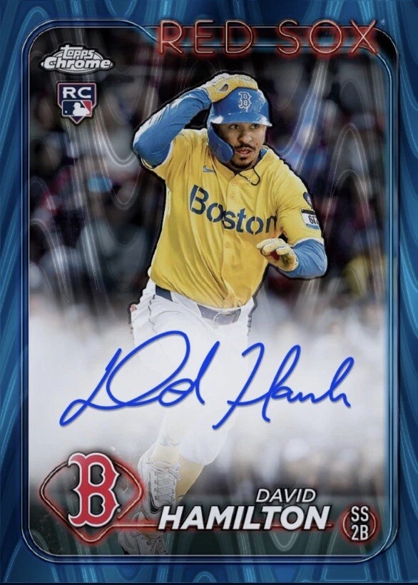 2024 Topps Chrome Update Blue Rookie RC Signature Auto DAVID HAMILTON Digital - Image 1 of 1
