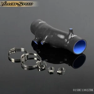 Silicone Induction Intake Hose Black Fit For 03-08 Honda Accord Euro R CL7 K20A - Picture 1 of 12
