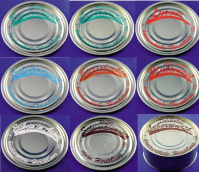 SCATOLA SALSICCIA (1kg=17,45€) SALSICCIA LATTINA SALSICCIA CONSERVE SALSICCIA SALSA CAN TIN