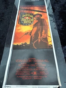 HIGH PLAINS DRIFTER Original 1973 US Insert (14"x36") Movie Poster Clint Eastwood - Bild 1 von 8