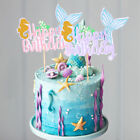Under the Sea Mermaid Cake Topper & Decor Supplies for Baby Girl's Birthday