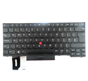 UK Black (With Pointstick) Keyboard for Lenovo ThinkPad E480 / T490 - 01YP268 - Picture 1 of 3