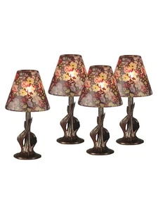TC17037-P93- DALE TIFFANY 4 STCK. DORMIA BLUMENKERZE VOTIV/SALZ - Bild 1 von 1