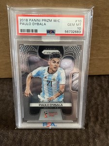 2018 Panini Prizm World Cup Paulo Dybala #10 Argentina PSA 10