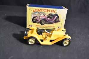 Matchbox Yesteryear Y-7b Mercer Raceabout Yellow - Picture 1 of 12