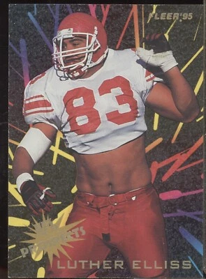 1995 Fleer Luther Elliss Rookie NFL PROSPECTS Insert #7 Detroit Lions - Image 1 of 2