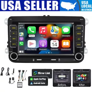 For VW GOLF 5 6 Jetta Passat Tiguan Car Stereo Radio Apple Carplay Android 13 - Picture 1 of 21