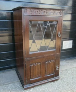 Retro reclaimed vintage Priory Old Charm HiFi Stereo Cabinet With 3 x drawers - Picture 1 of 9