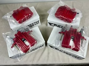 1988-1996 C4 Standard Corvette Red Powder Coated Brake Calipers -Remanufactured - Picture 1 of 2