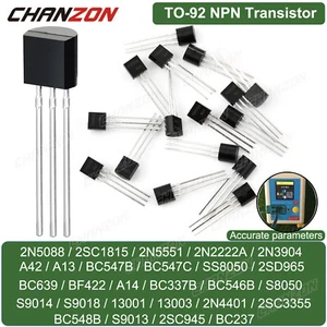 Unión bipolar transistor 50/100 piezas Mpsa13 2Sc1815 Mpsa42 Bc547 2N4401 Npn Bjt - Imagen 1 de 32