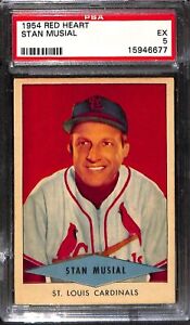 1954 Red Heart  Stan Musial PSA 5 15946677 