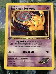 Pokémon TCG Sabrina's Drowzee Gym Challenge 95/132 Regular 1st Ed Common VLP - Imagen 1 de 4