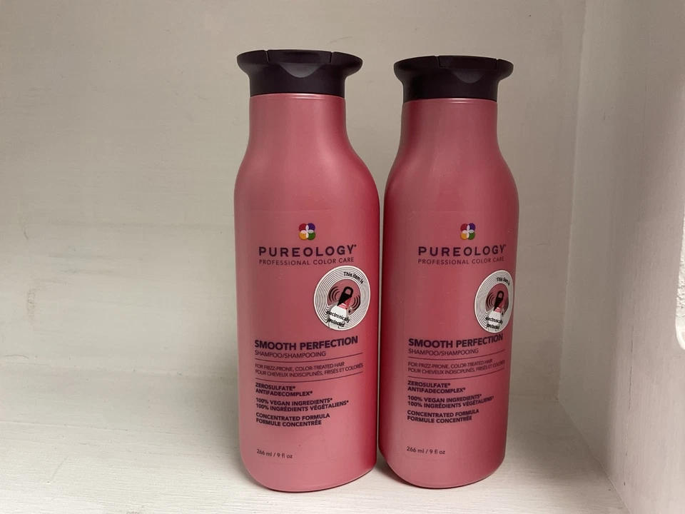 2 Pureology Professional Color Care Smooth Perfection Shampoo ~ 9 oz / 266 ml ~ - Image 1 of 1