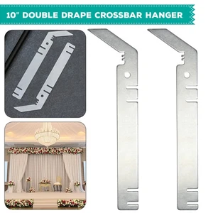 1 Pcs Double Crossbar Valance Hanger for Backdrop Pipe and Drape Backdrop Stand - Picture 1 of 12