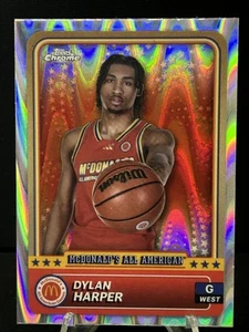 2024 Topps Chrome McDonald's #88 Dylan Harper American - RayWave Refractor - Bild 1 von 2