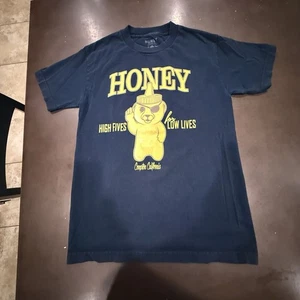 Honey Brand Co. "High Fives for Low Lives" T-Shirt Size Small Black - Picture 1 of 6