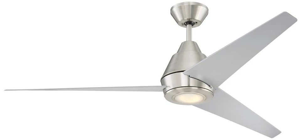 56" Craftmade Acadian Brushed Nickel LED Ceiling Fan with Wall Control - Image 1 of 1