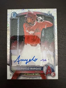 2025 Bowman Chrome Anyelo Marquez Auto 1st Prospect Sparkle Refractor 136/299 - Bild 1 von 2