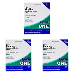 3PCS Rugby 21mg Nicotine Transdermal System Patch - 14 Count - Picture 1 of 4