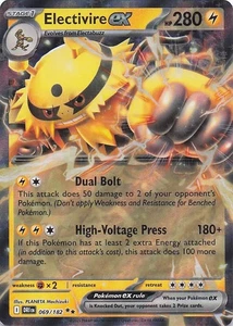 Electivire ex - Doble Raro Holo SV10: Destined Rivals 069/182 casi nuevo - Imagen 1 de 2