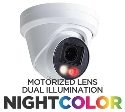 Eyemax 8MP 4K двойной свет башни купольная камера, 2,7-13,5 мм моторизованный объектив POE MIC - Изображение 1 из 4