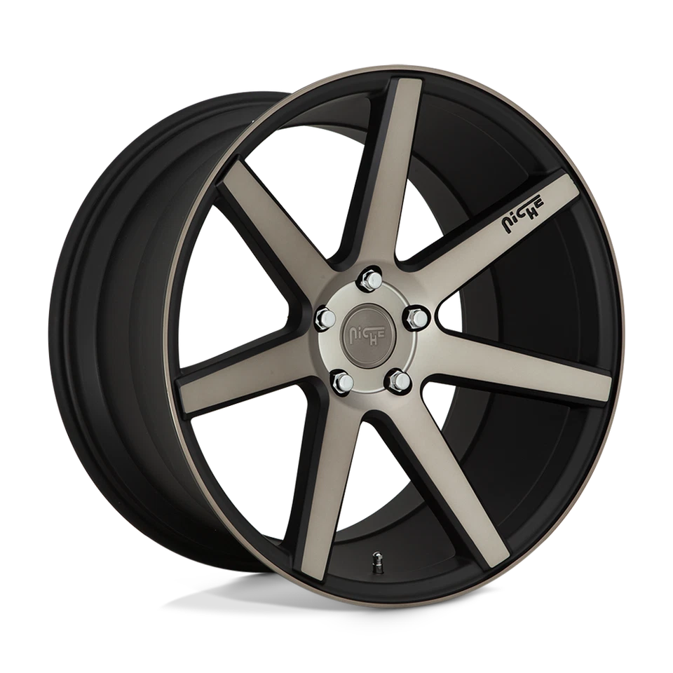 Rueda 19x8,5 Nicho M150 VERONA NEGRO MATE MECANIZADA 5x112 (34 mm) Foto 1 de 4