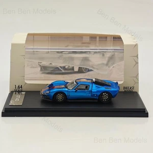 1:64 RM Ford GT40 Blue Racing Sports Model Diecast Metal Car Gift Collection - Picture 1 of 10