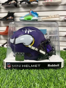 Riddell NFL Minnesota Vikings Justin Jefferson Autographed Speed Mini Helmet - Picture 1 of 10