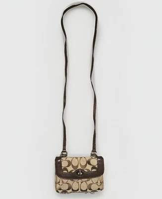 Cartera Bandolera Coach Park Signature Dylan Caqui/Marrón con Herrajes Plateados Foto 1 de 4