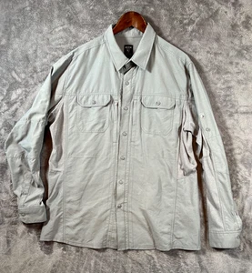 KÜHL Airspeed Hemd Herren Large grau langarm Knopfleiste Outdoor Wandern Gorp - Bild 1 von 8